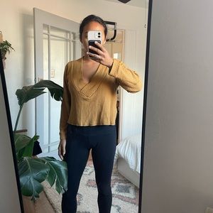 Yellow vneck project social T shirt